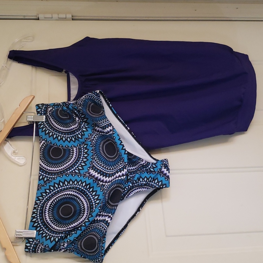 HOLIPICK PLUS SIZE 2 Piece Tankini Swimsuit
